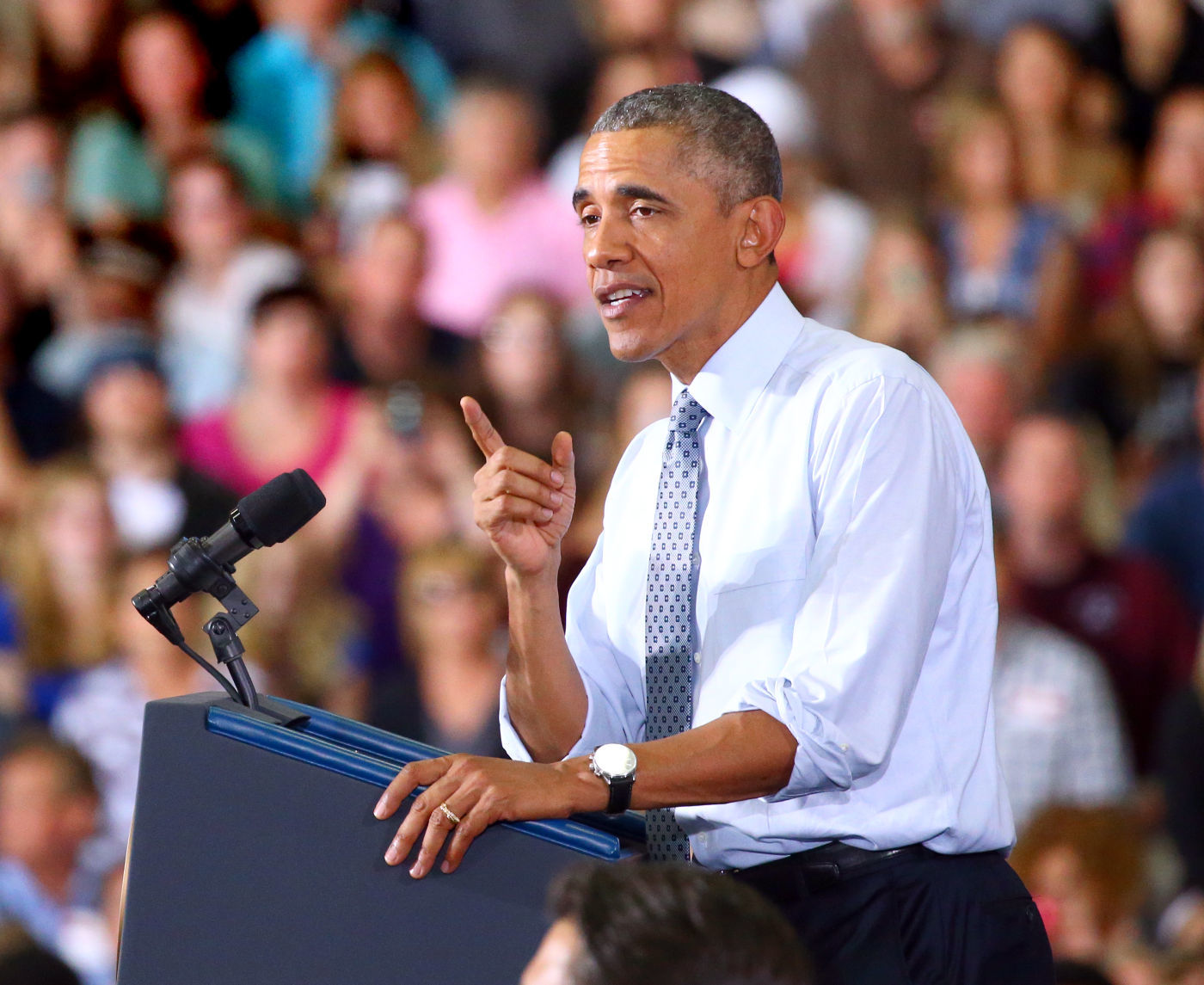 2015: President Barack Obama in La Crosse